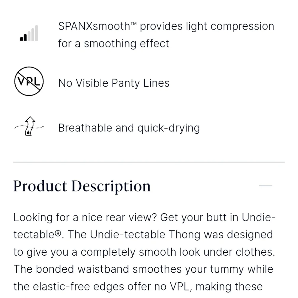 NWT Bundle of 2 Spanx Smooth Thong - Picture 4 of 4